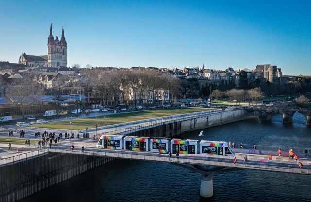 Angers : chantiers du Tramway